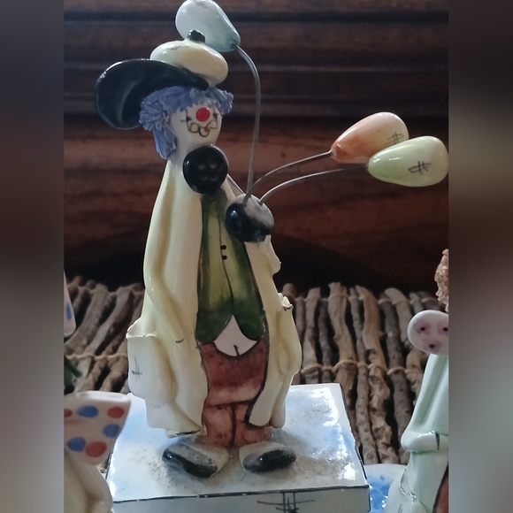 Zampiva Italy Clown Band Balloons 🎈 Ceramic Figurine - Picture 7 of 12